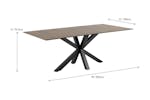 Harlie Rectangular Dining Table | 200 cm | Rust Brown Harlie Rectangular Dining Table | 200 cm | Rust Brown