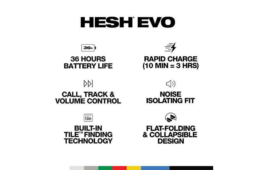 Skullcandy Hesh Evo Wireless Headphones | True Black Skullcandy Hesh Evo Wireless Headphones | True Black