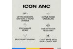 Skullcandy Icon ANC Wireless Headphones with Active Noise Cancelling | Bone Skullcandy Icon ANC Wireless Headphones with Active Noise Cancelling | Bone