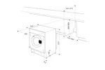 Whirlpool 9kg Washer / 6kg Dryer Built-in Washer Dryer | BIWDWG961485UK Whirlpool 9kg Washer / 6kg Dryer Built-in Washer Dryer | BIWDWG961485UK