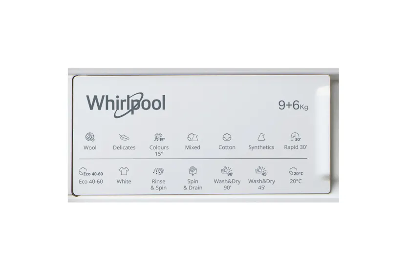 Whirlpool 9kg Washer / 6kg Dryer Built-in Washer Dryer | BIWDWG961485UK Whirlpool 9kg Washer / 6kg Dryer Built-in Washer Dryer | BIWDWG961485UK