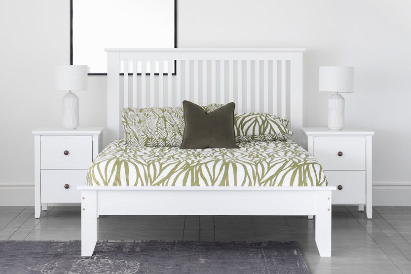 Ezra Bed Frame | Small Double | 4ft | White Ezra Bed Frame | Small Double | 4ft | White