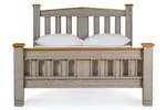 Lancaster Bed Frame | Double | 4ft6 | Aged Grey/Oak Lancaster Bed Frame | Double | 4ft6 | Aged Grey/Oak