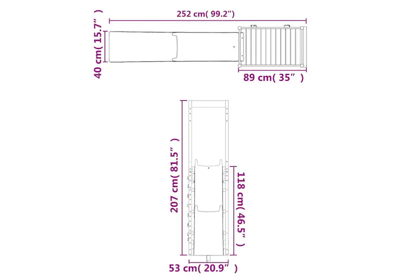 Vidaxl - 3156993 Outdoor Playset Impregnated Wood Pine Vidaxl - 3156993 Outdoor Playset Impregnated Wood Pine