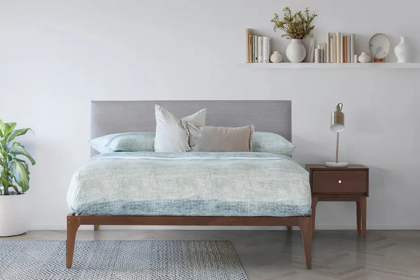 Samuel Bed Frame | Small Double | 4ft | Walnut Effect Samuel Bed Frame | Small Double | 4ft | Walnut Effect