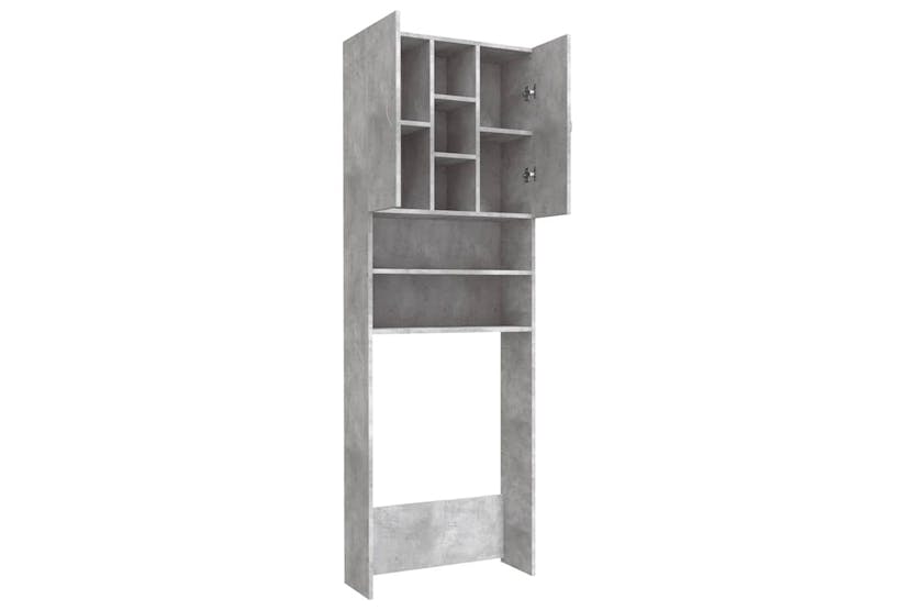 Vidaxl 808426 Washing Machine Cabinet Concrete Grey 64x25.5x190 Cm Vidaxl 808426 Washing Machine Cabinet Concrete Grey 64x25.5x190 Cm