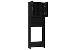 Vidaxl 808423 Washing Machine Cabinet Black 64x25.5x190 Cm Vidaxl 808423 Washing Machine Cabinet Black 64x25.5x190 Cm