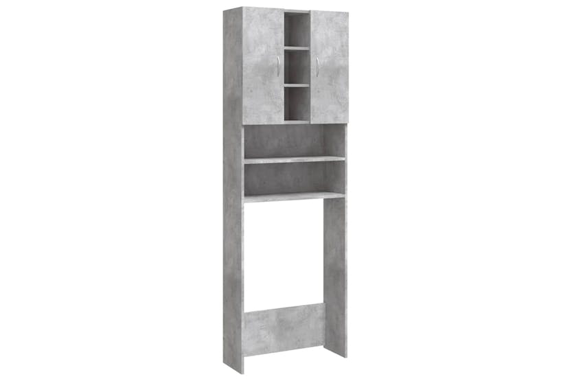 Vidaxl 808426 Washing Machine Cabinet Concrete Grey 64x25.5x190 Cm Vidaxl 808426 Washing Machine Cabinet Concrete Grey 64x25.5x190 Cm