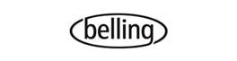 Belling 90cm Curved Glass Chimney Hood | CHIM904GBLK