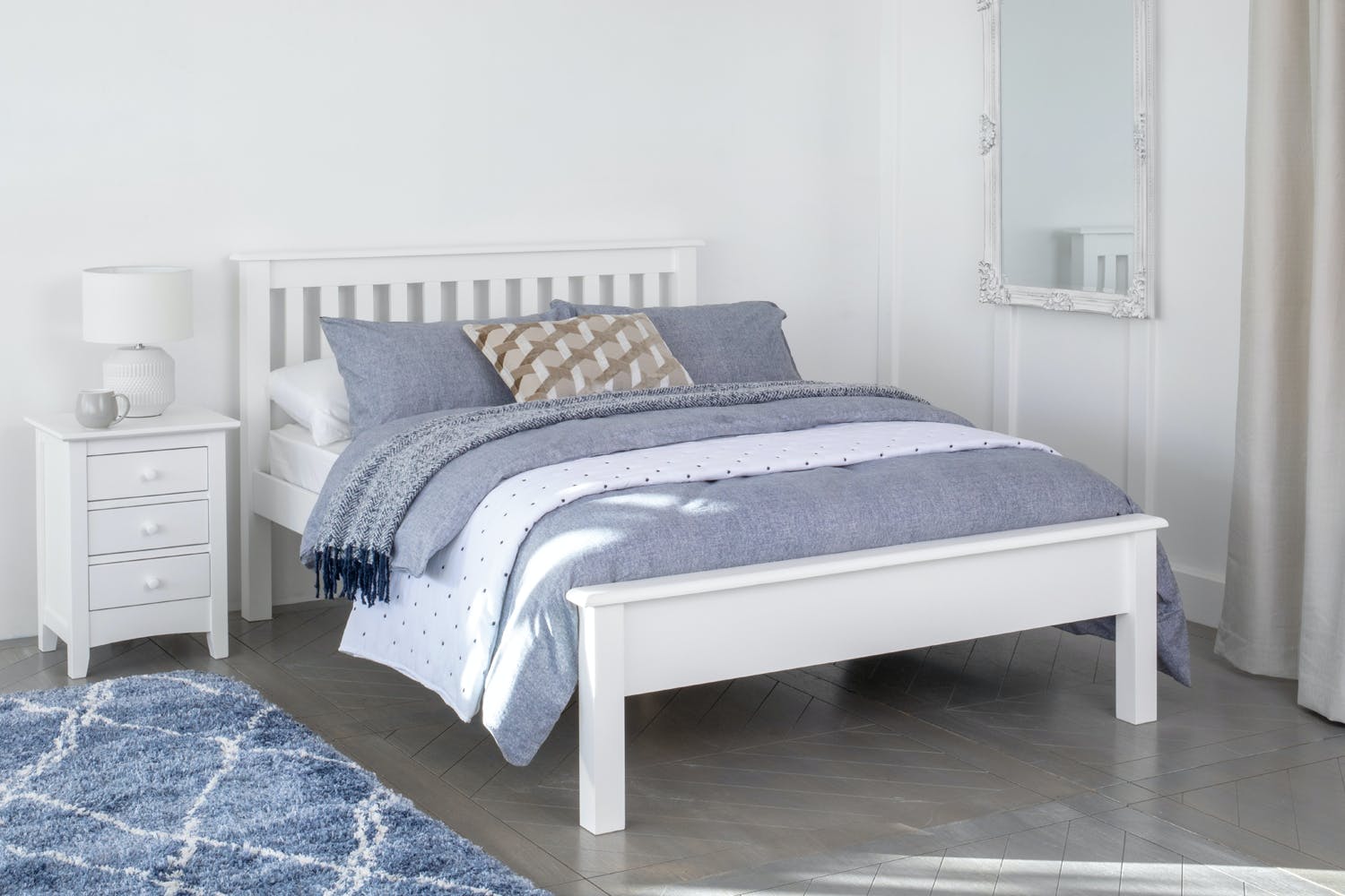 Shaker Bed Frame Double 4ft6 White Harvey Norman Northern Ireland