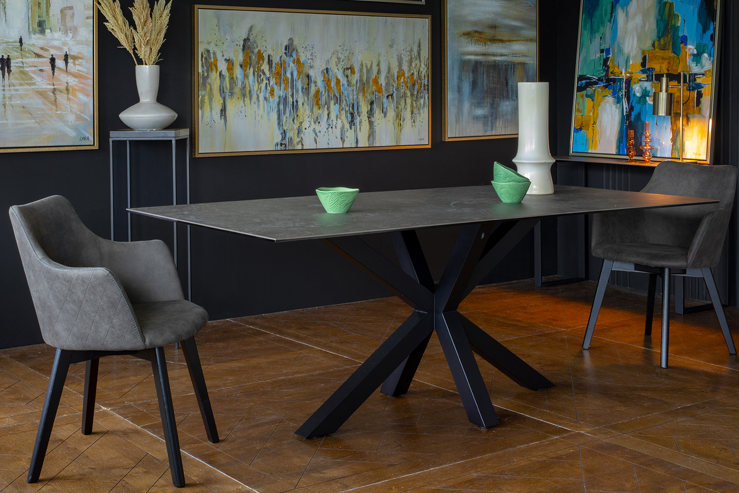 harveys grey dining table