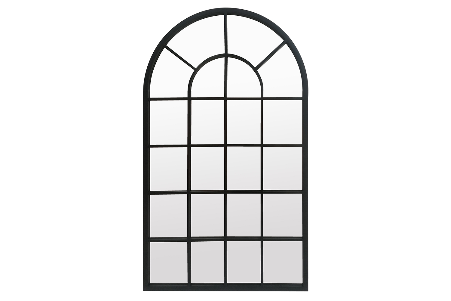 Dax Arched Window Mirror Black 110 x 65 cm Harvey Norman Northern