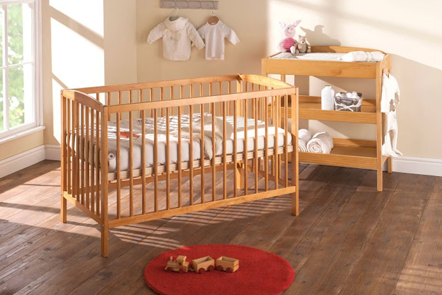 Baby Bumble Cot Antique Pine Harvey Norman Ireland