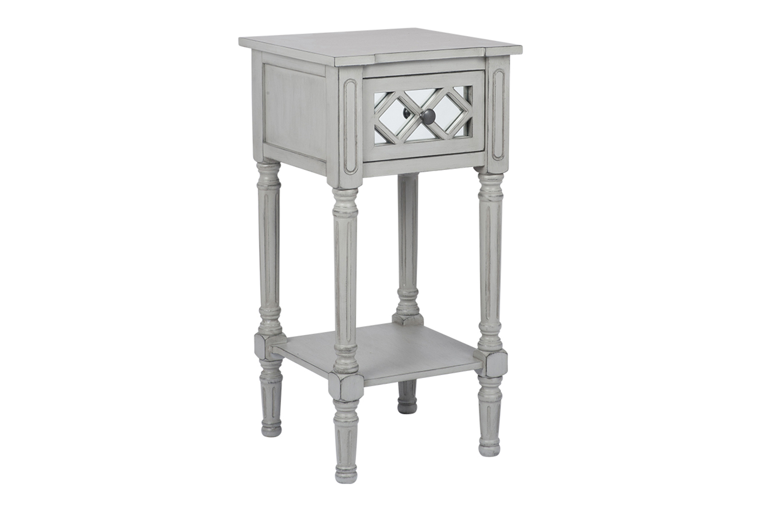 Bedside Locker 1 Drawer Dove Grey & Mirror Harvey Norman Northern