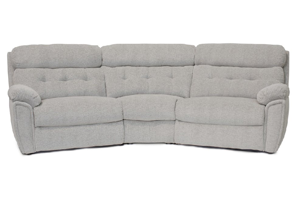 Kayla 4 Seater Large Curved Corner Sofa Electric Recliner