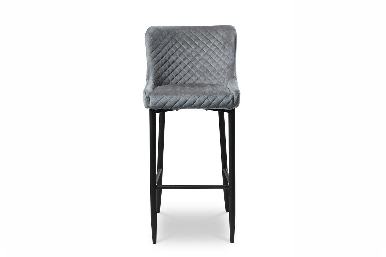 picture Grey Velvet Bar Stools saxon velvet bar stool grey