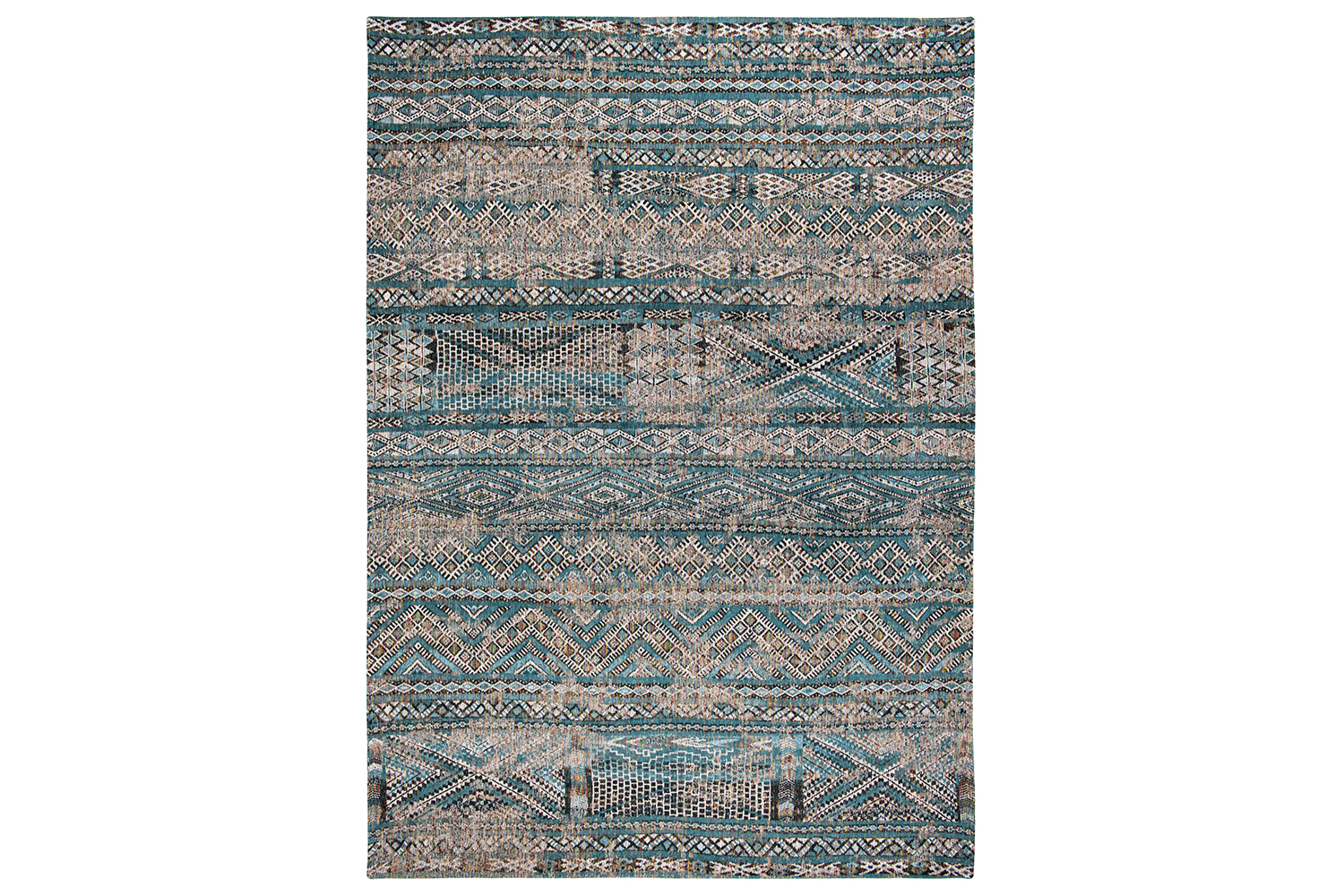 Louis De Poortere Rug Zemmuri Blue 170 x 240 cm Harvey Norman