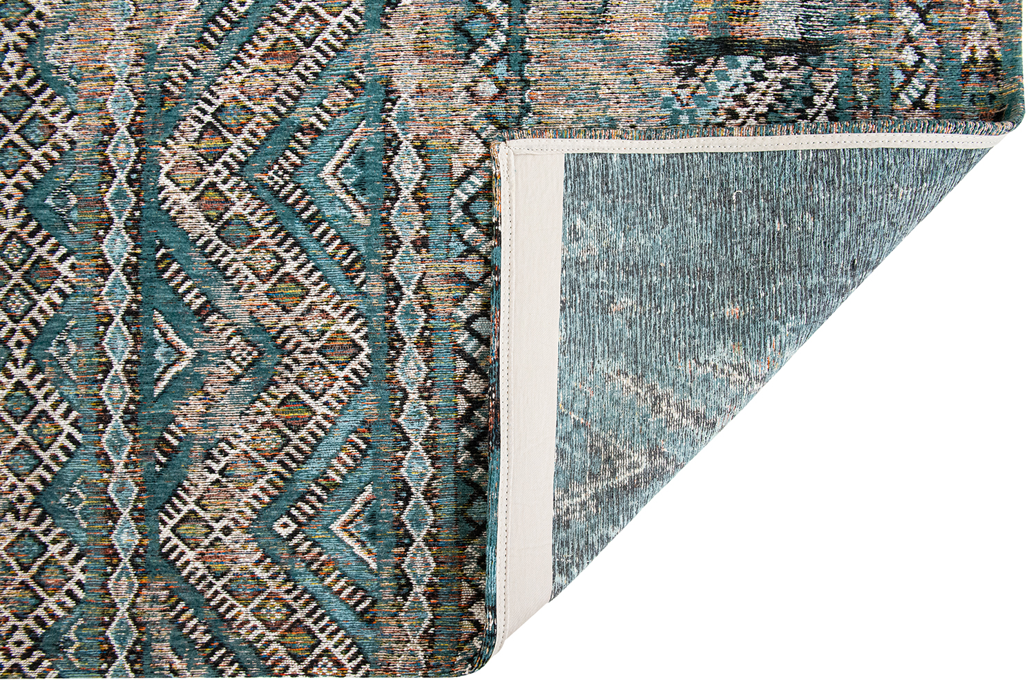 Louis De Poortere Rug Zemmuri Blue 170 x 240 cm Harvey Norman