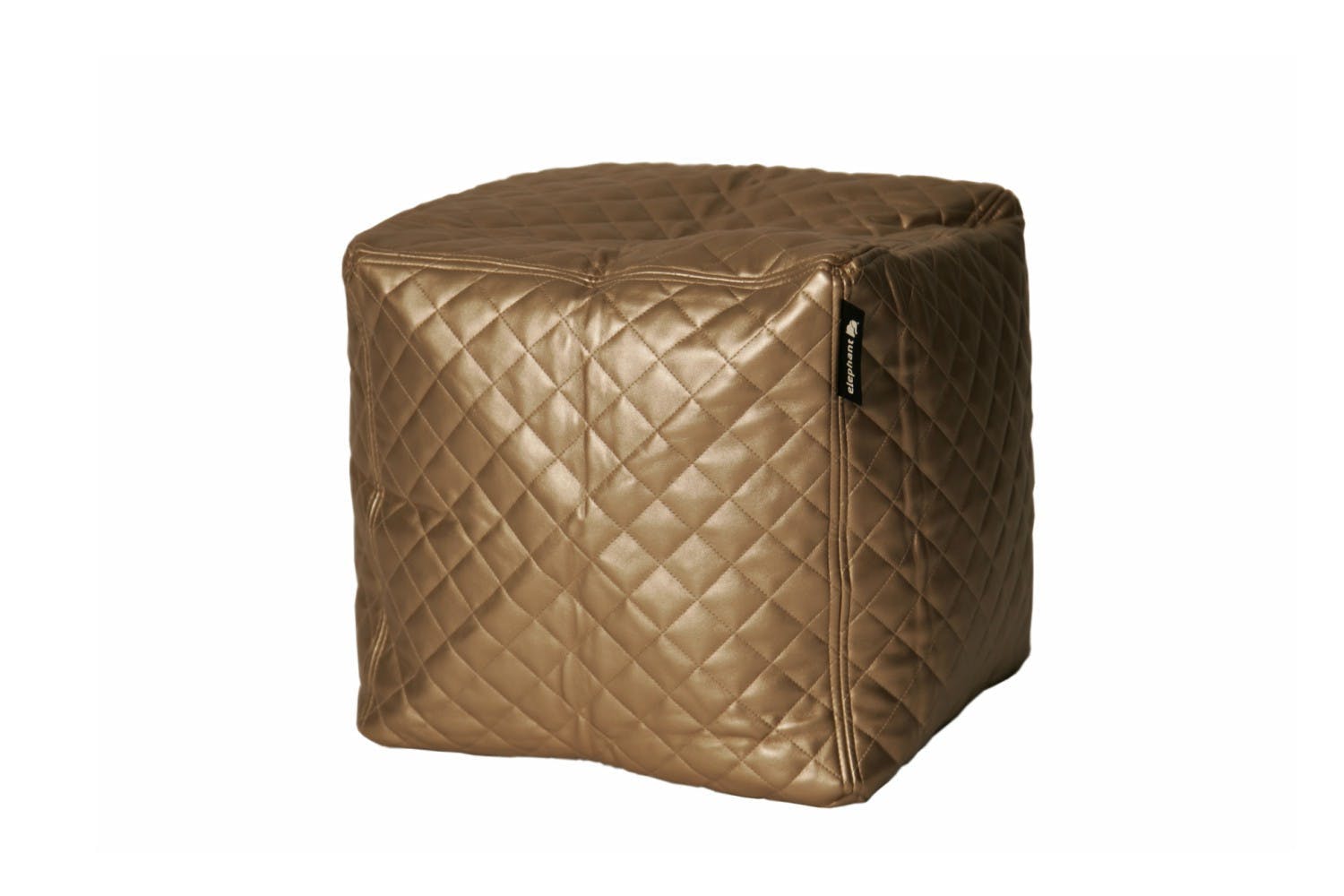 Elephant Cube Quilted Bean Bag Gold Harvey Norman Northern Ireland