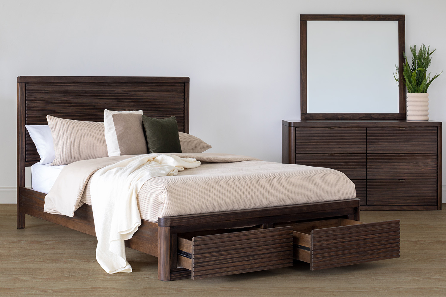 Brunswick Storage Bed Frame | King | 5ft | Deep Brown
