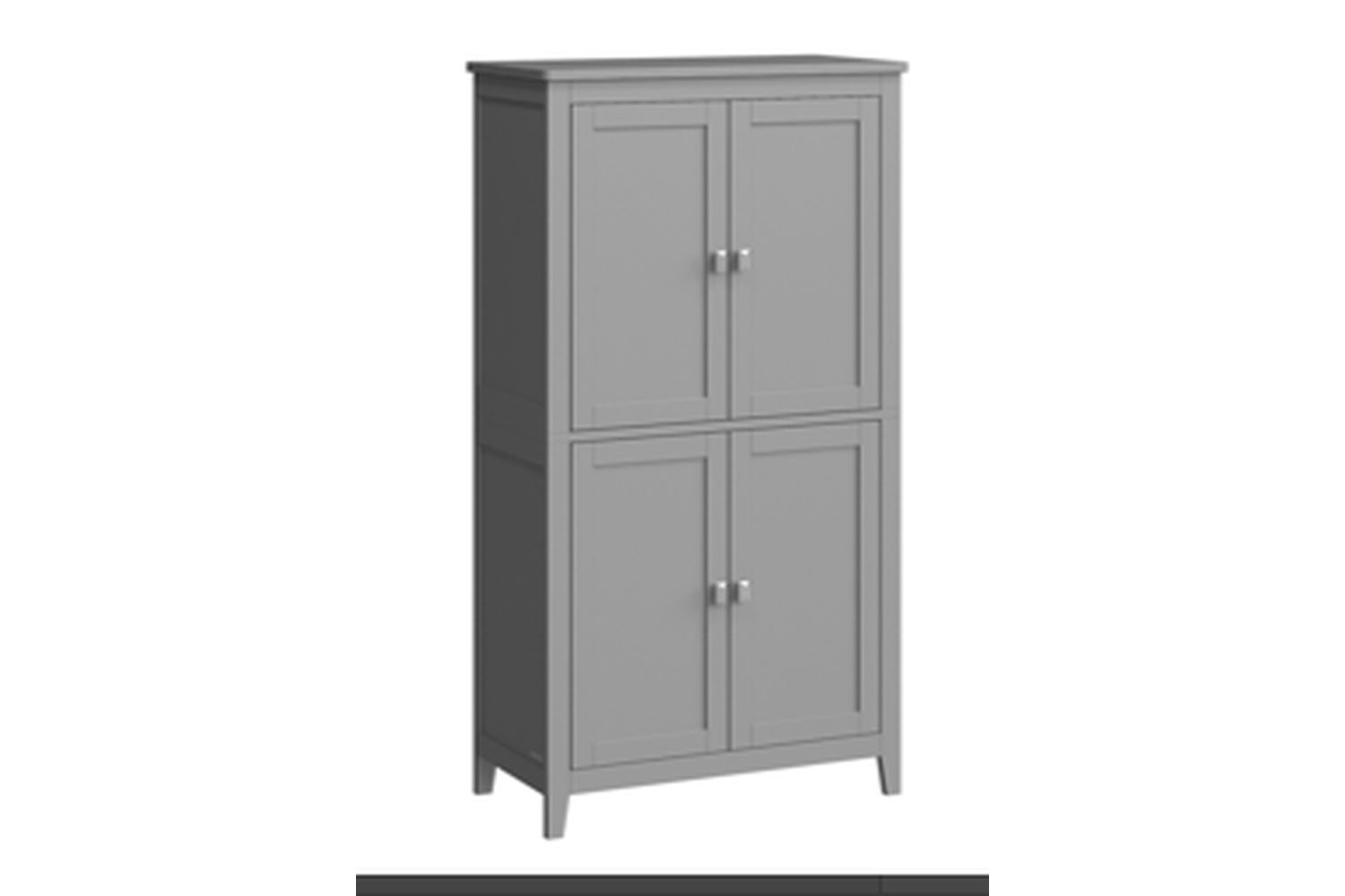 Vasagle Bbc552p36 Floor Cabinet With Adjustable Shelving, Louvred Doors, And Drawer - Durable & Elegant Bathroom Storage Solution