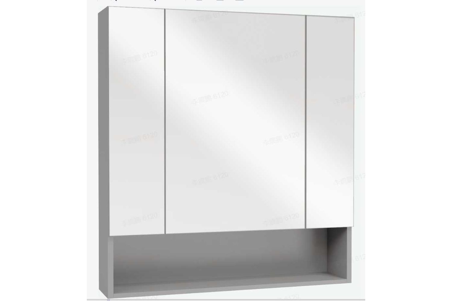 Classy Vasagle Bbk129g01 Mirror Cabinet With Led Light, Gold And White - Timeless Bathroom Storage