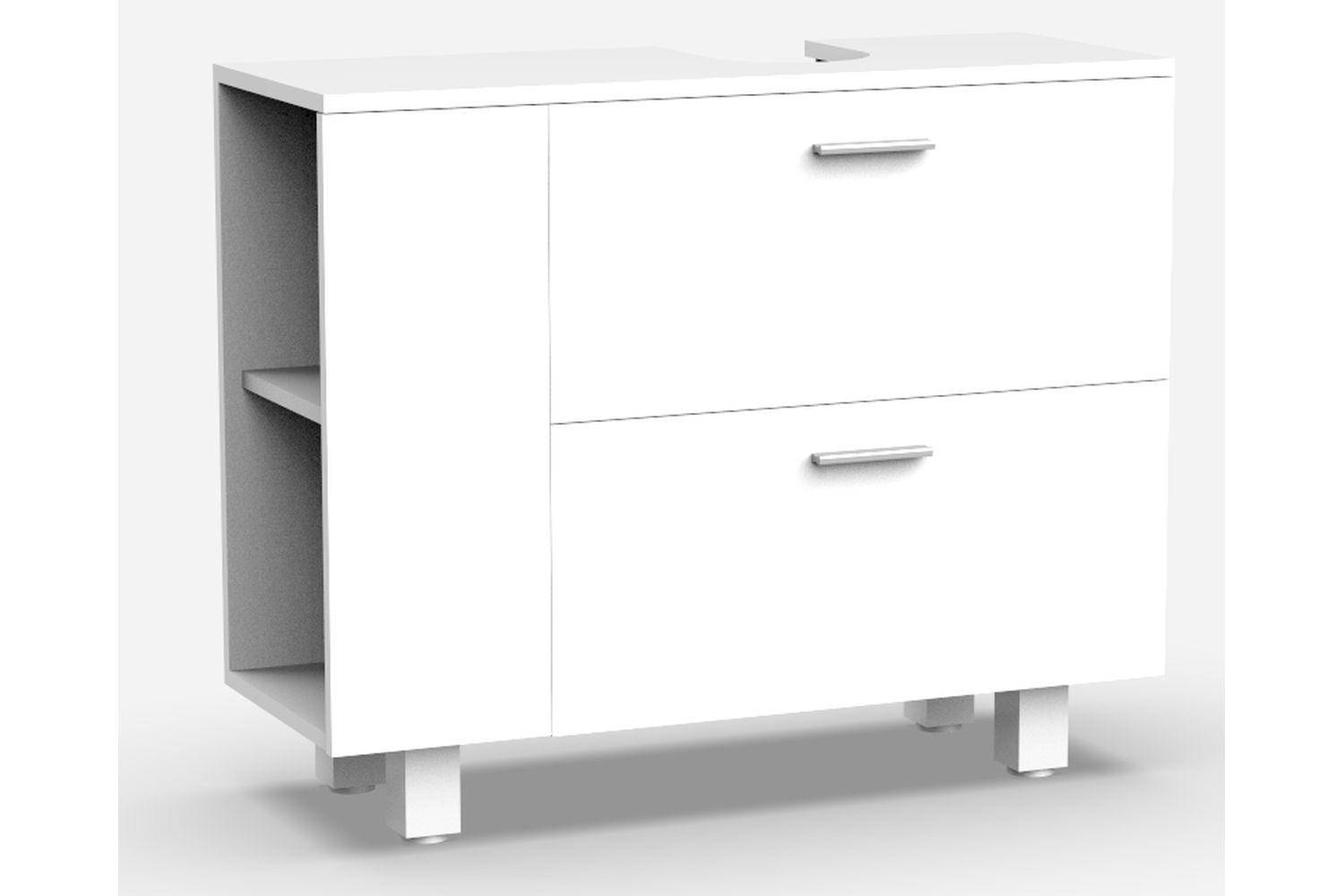 Vasagle Bbk502w01 Washbasin Cabinet – Rustic Bathroom Storage With Adjustable Shelves