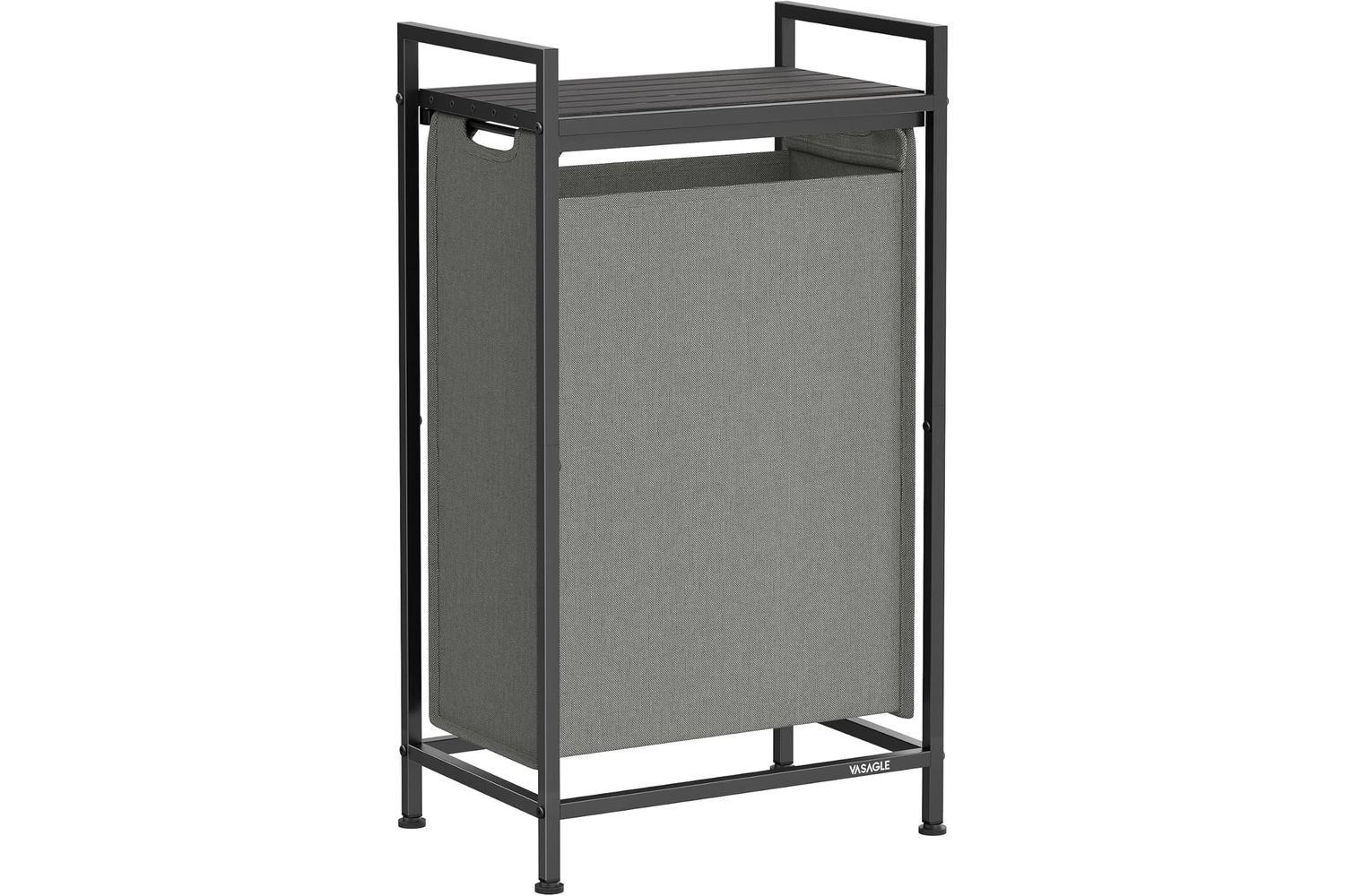 Vasagle Blh001g01 White Laundry Basket; Stylish, Simple & Spacious