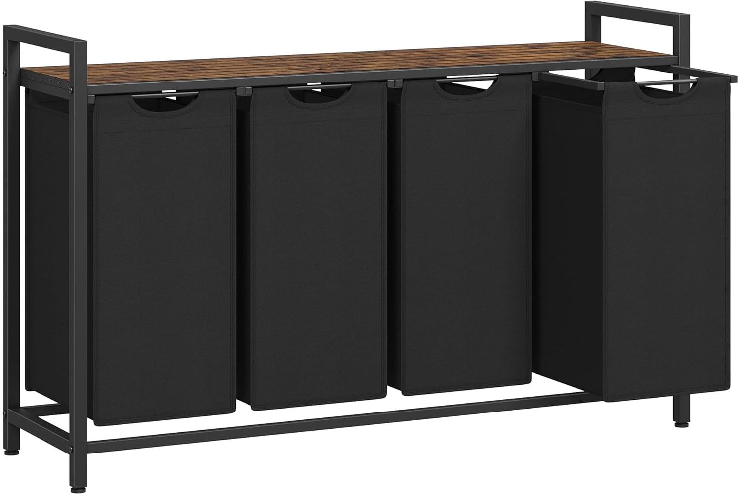 Vasagle Blh401b01- Highly Adaptable 4-compartment Laundry Basket