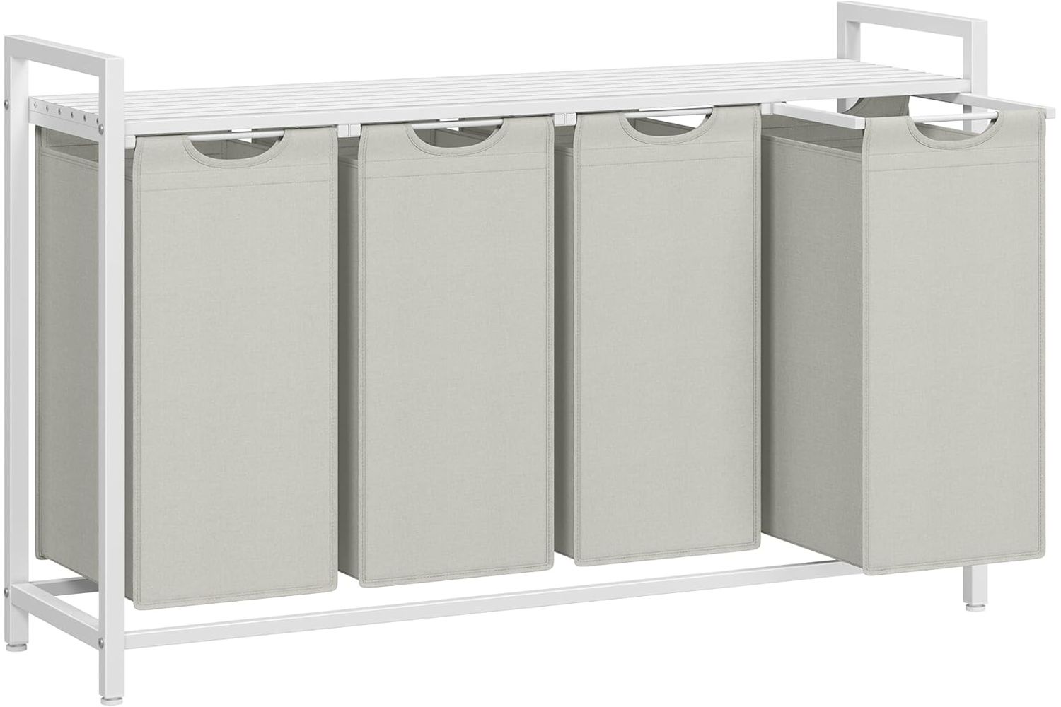 Vasagle Blh401w01 - Hardy Diy Laundry Basket With Easy Assembly