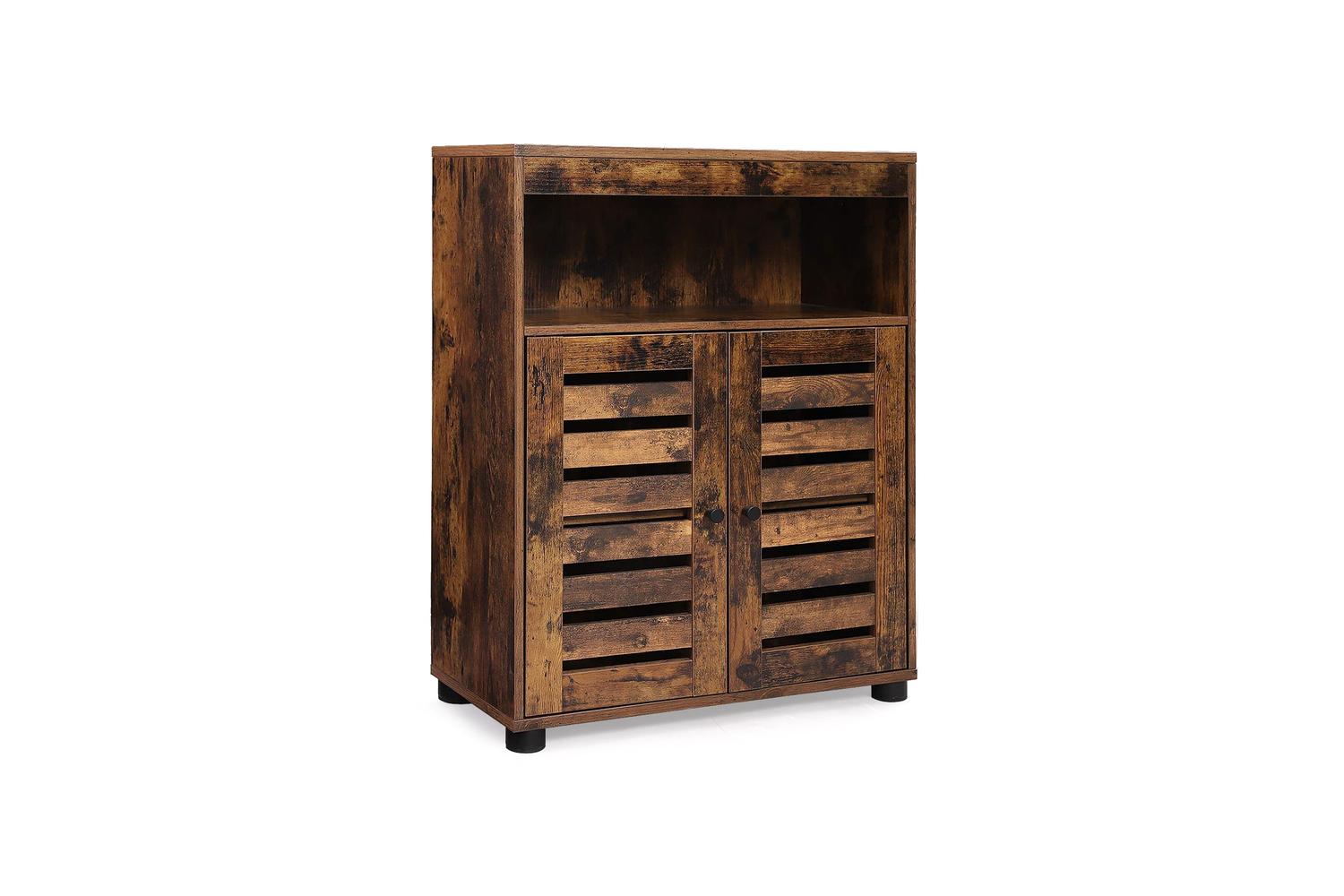 Vasagle Bbk502w01 Washbasin Cabinet – Rustic Bathroom Storage With Adjustable Shelves