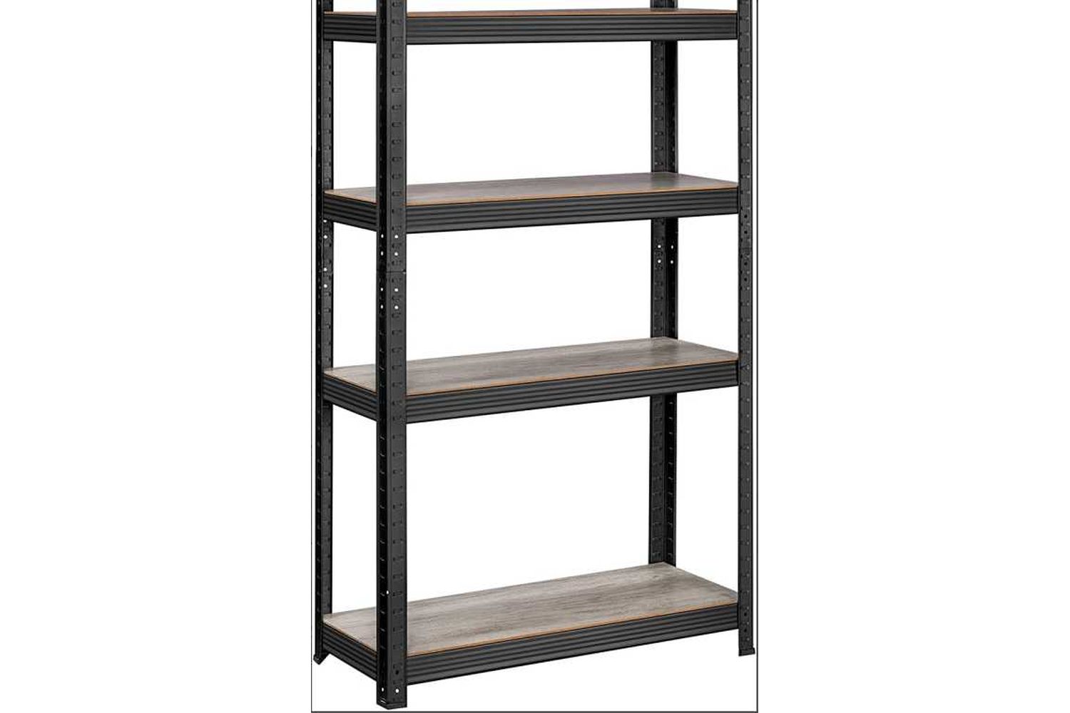 Songmics Toilet Shelf, Combo Of Rustic Brown And Black, Compact Garage Shelving, Ideal Bathroom Storage, High Quality, Stable And Easy To Assemble