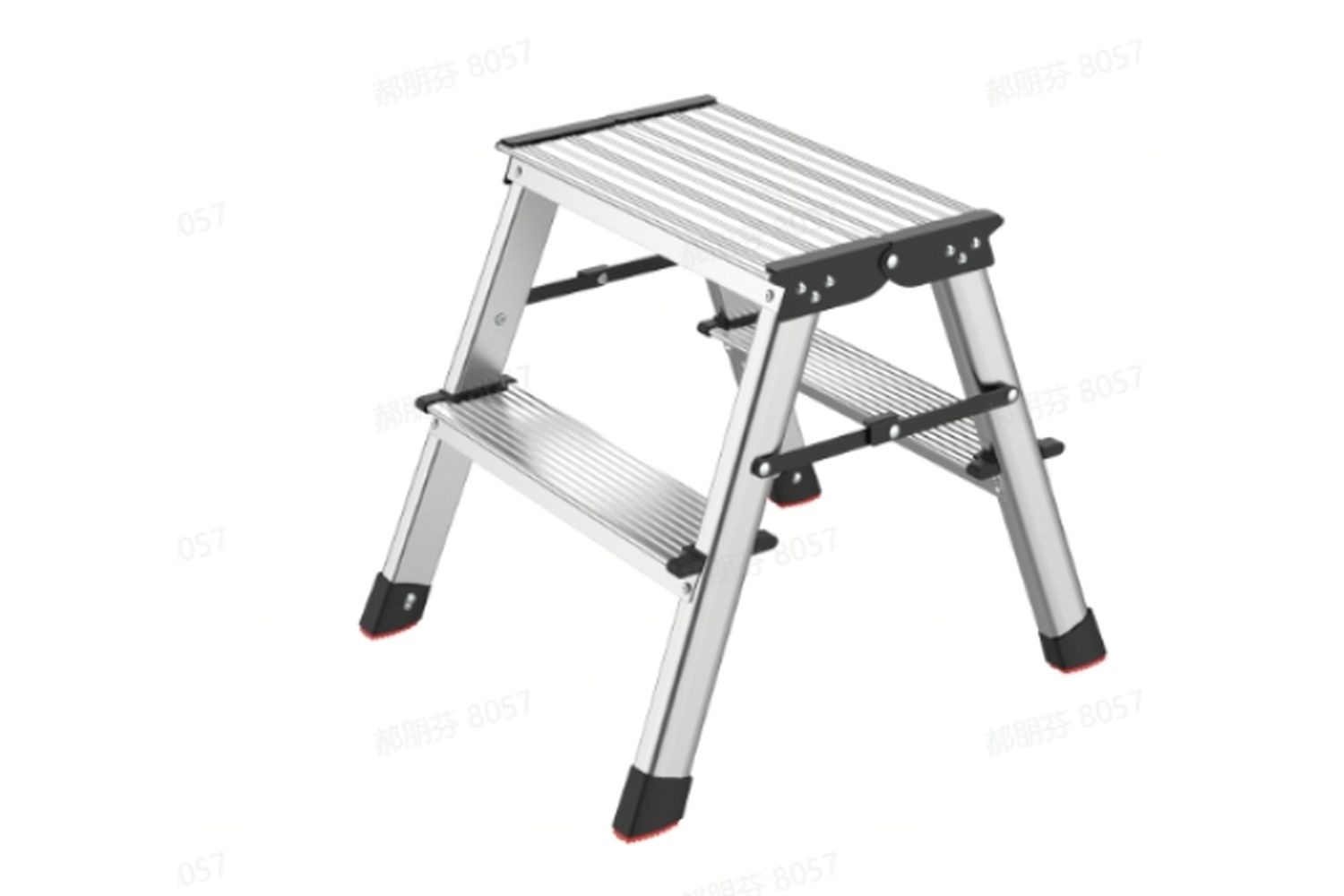 Songmics Glt012e01 Aluminium Ladder, Space-saving Folding Diy Ladder With High Weight Capacity