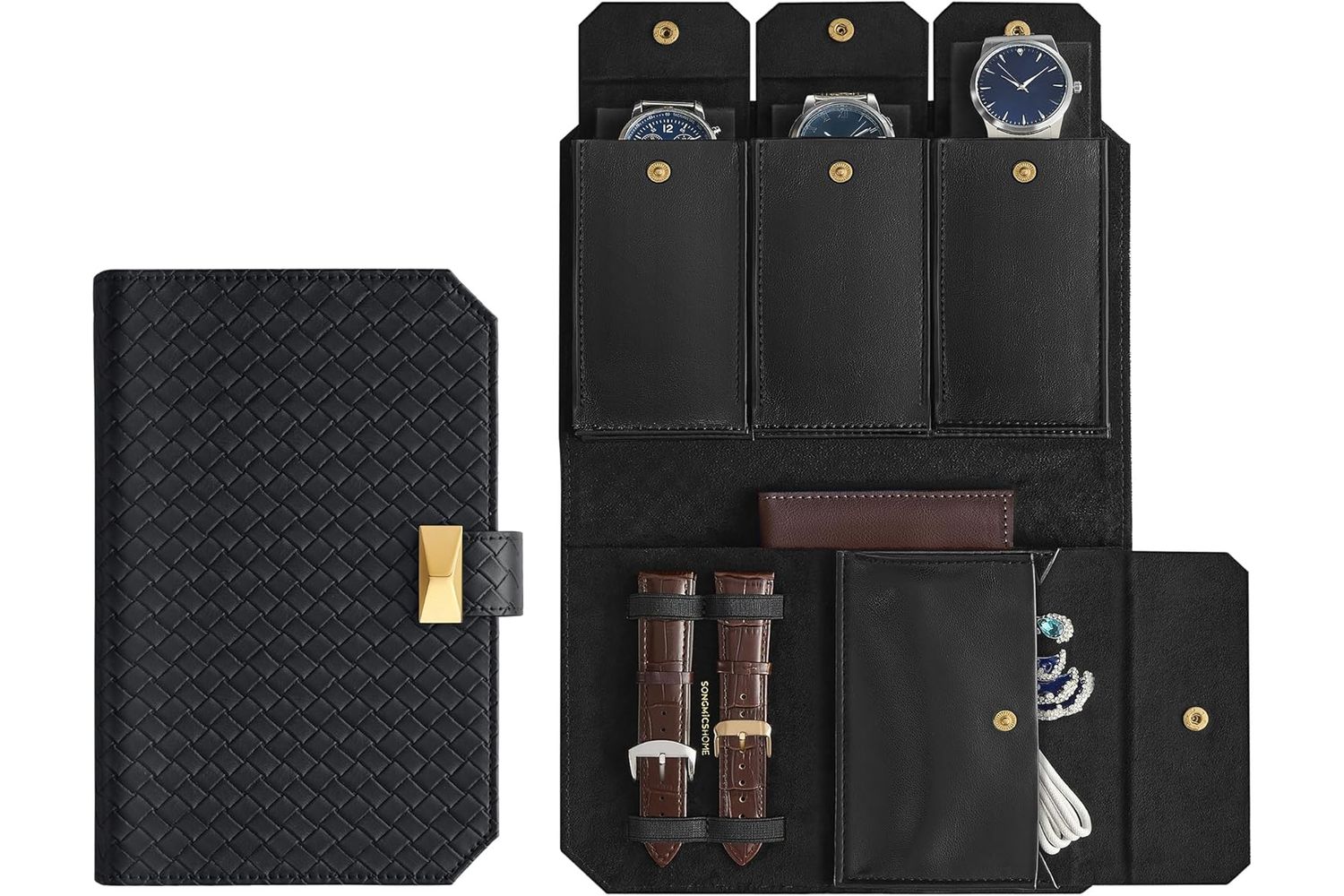 Songmics Home Jwb018b01 - High-quality Watch Pouch For Fashion And Organisation