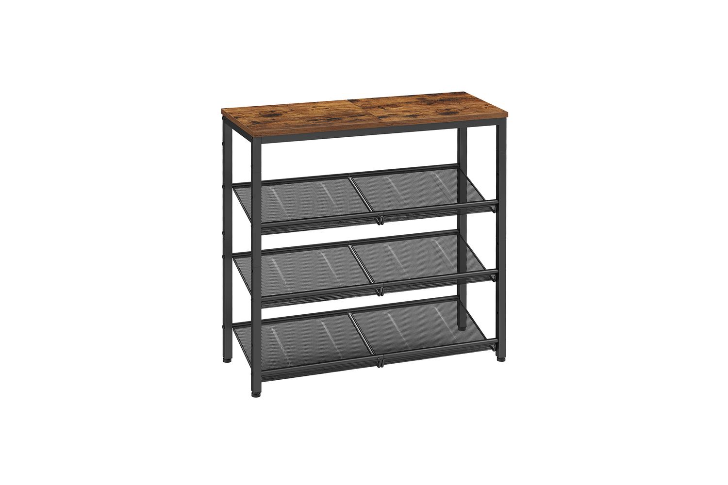 Vasagle Lbs040b01 Adjustable Height Shoe Rack Storage Organiser