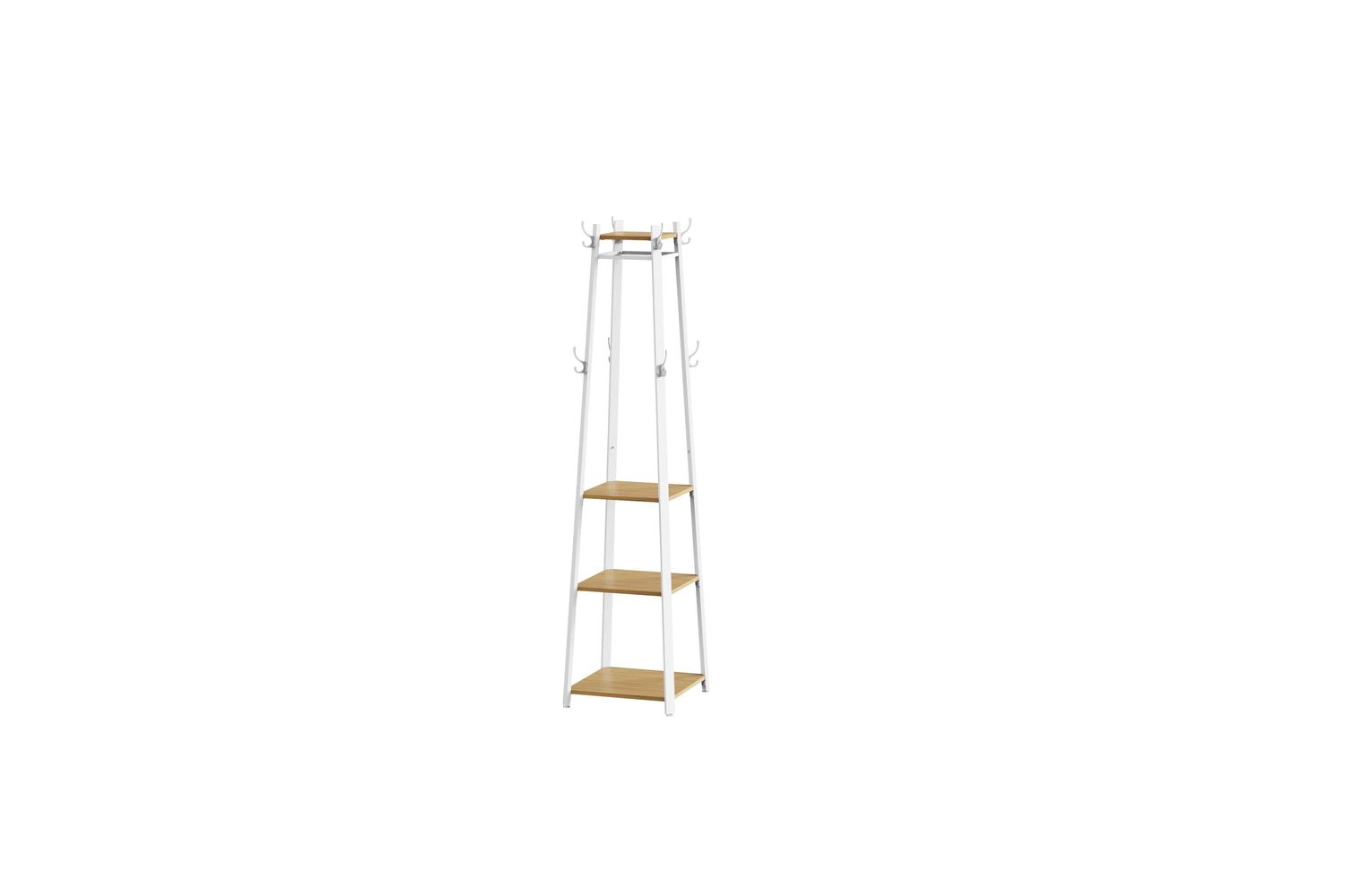 Vasagle Lcr080w09 High-quality Coat Rack With Residential And Office Organisation
