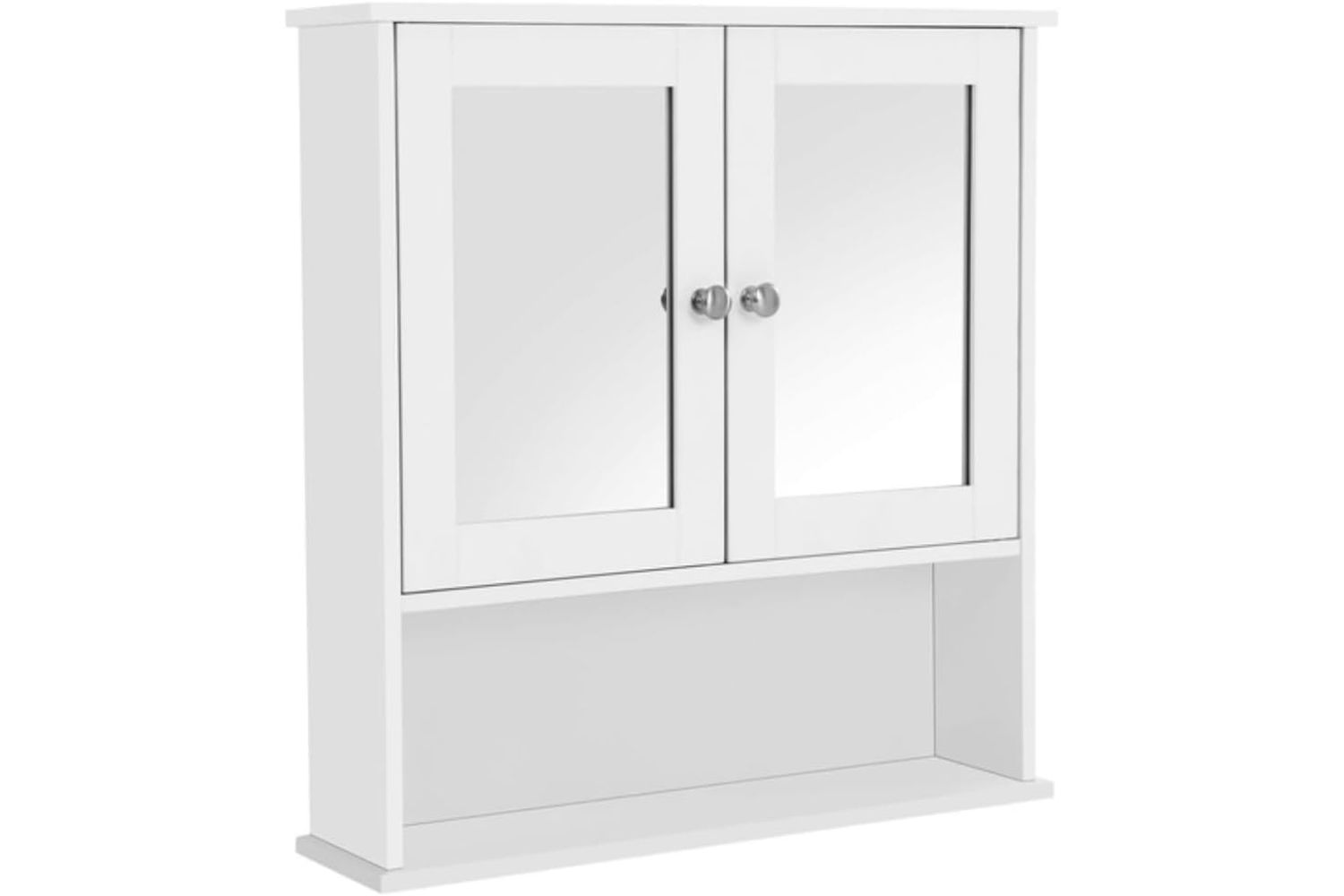 Vasagle Lhc012w01 Premium Diy Mirror Cabinet Storage Organizer For Versatile Bathroom Decor