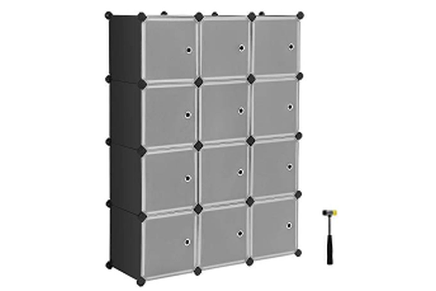 Songmics Lpc34hv1 Diy Storage Solution, Adjustable White Cube Organizer