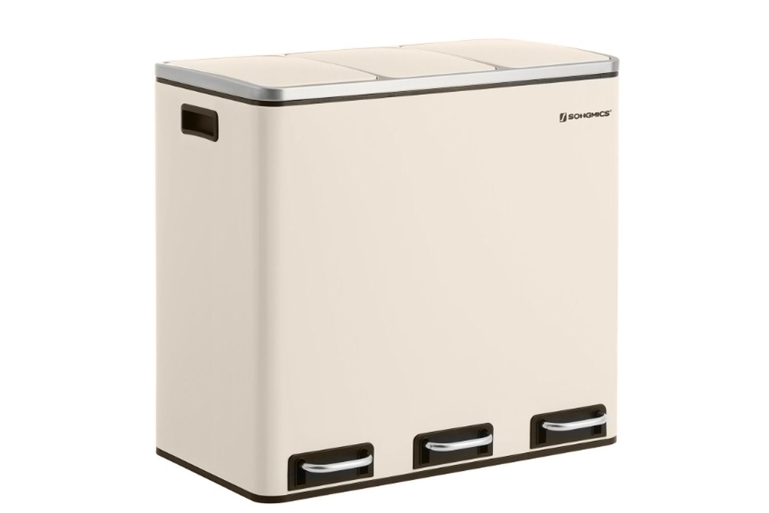 Songmics Ltb054a02 High-quality, Rust-resistant Trash Can For Efficient Recycling And Waste Disposal