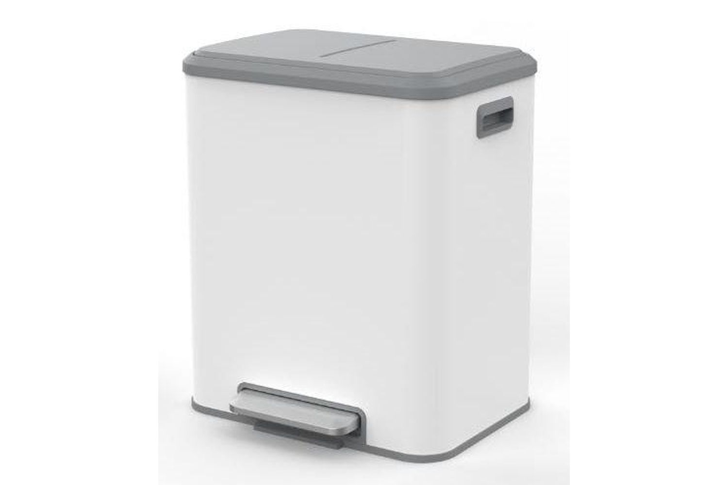 Songmics Ltb544w02 High Capacity Trash Can - Superior Material For Strong Stability