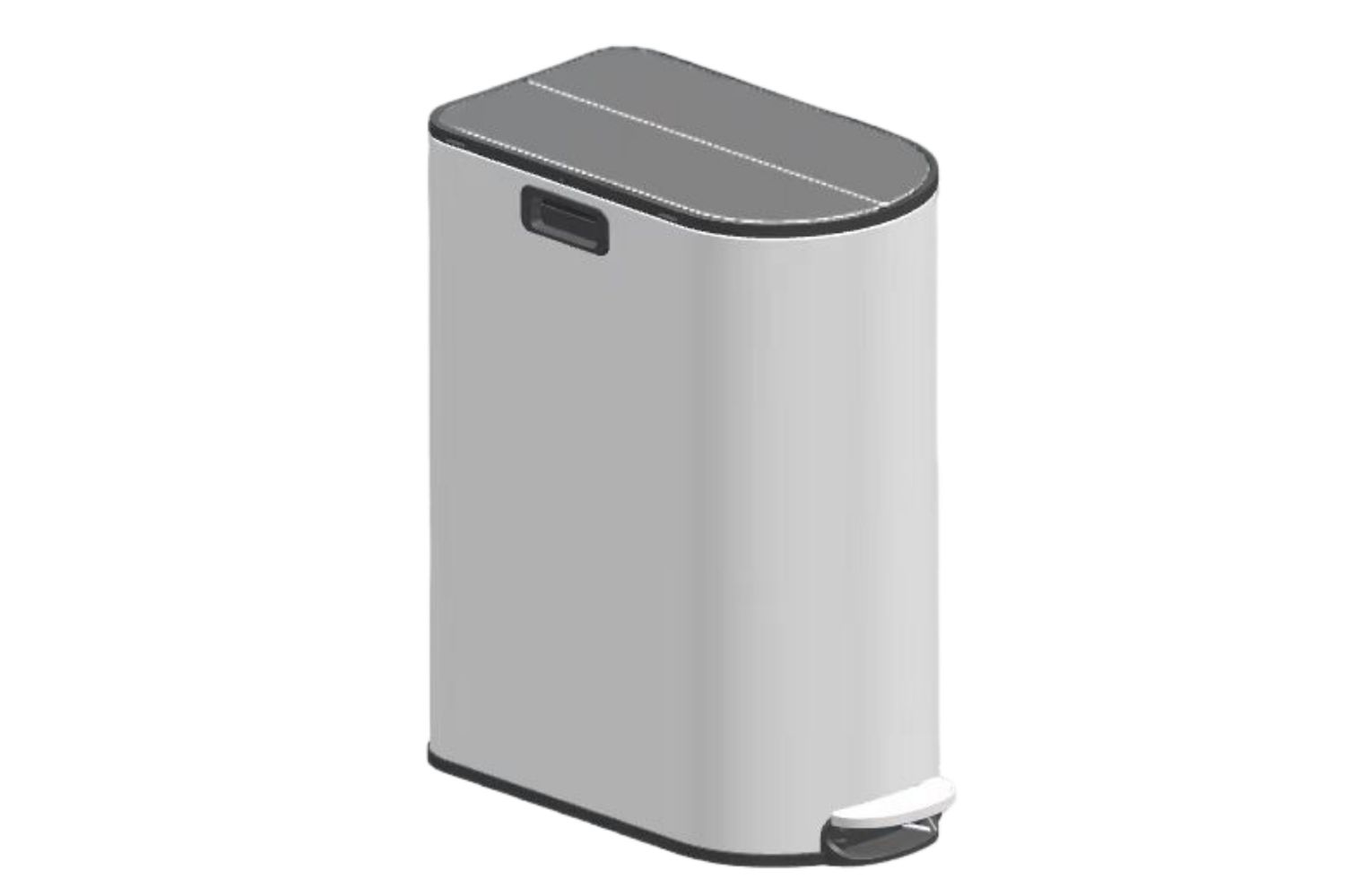 Songmics Ltb570w02 Superior Quality And Convenient Waste Bin