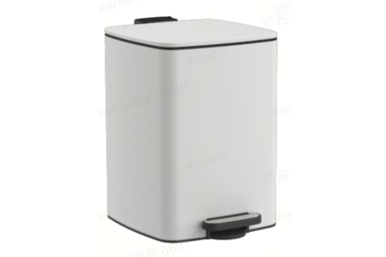 Songmics Ltb592w02 Quality Heavy-duty Diy Rubbish Bin