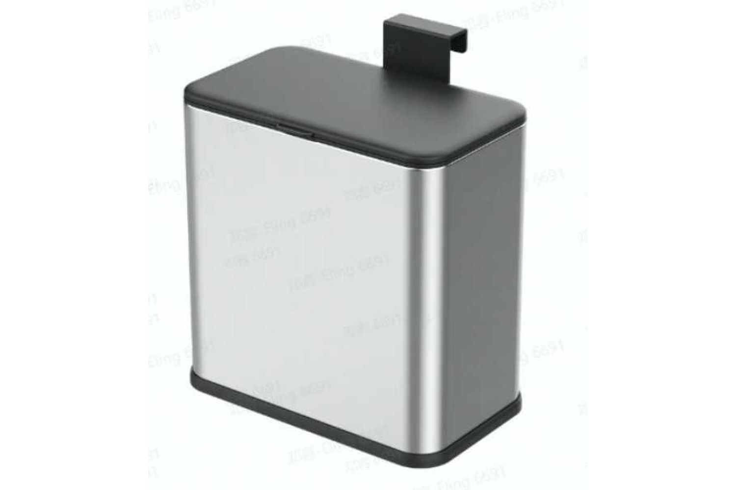 Songmics Ltb810e08 Durable Metal Trash Can