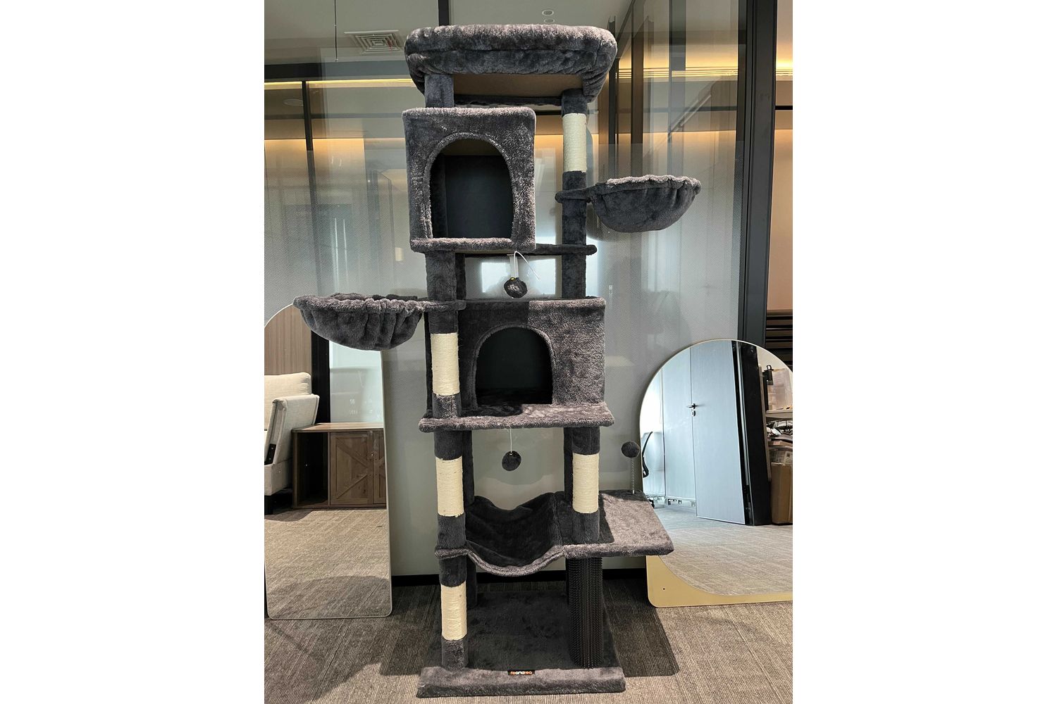 Feandrea Pct182g02 Cat Tree-- Deluxe Multi-level Scratching Playground For Cats
