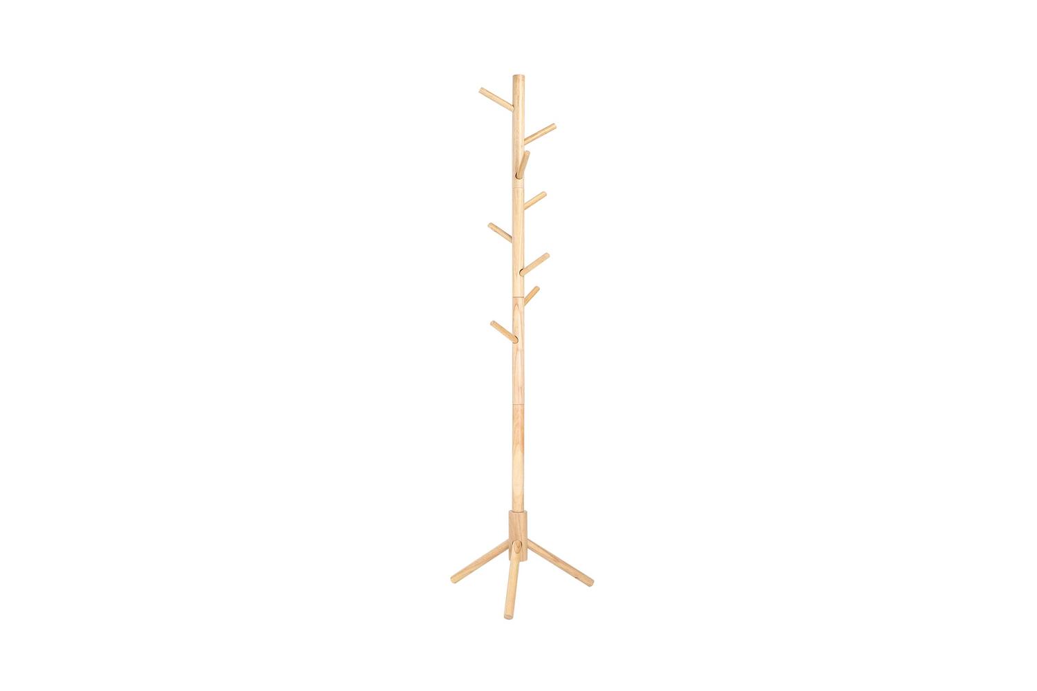 Vasagle Rcr004n01 Solid Wood Coat Rack, Space-saving And Durable Design, Perfect For Homes And Small Entrances