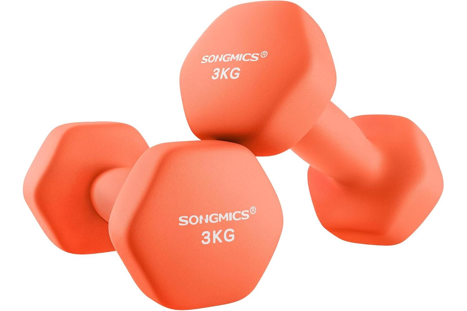 Songmics Syl906o01 - Cast Iron Dumbbell With Quality Vinyl Coating For Fitness And Cardio Training