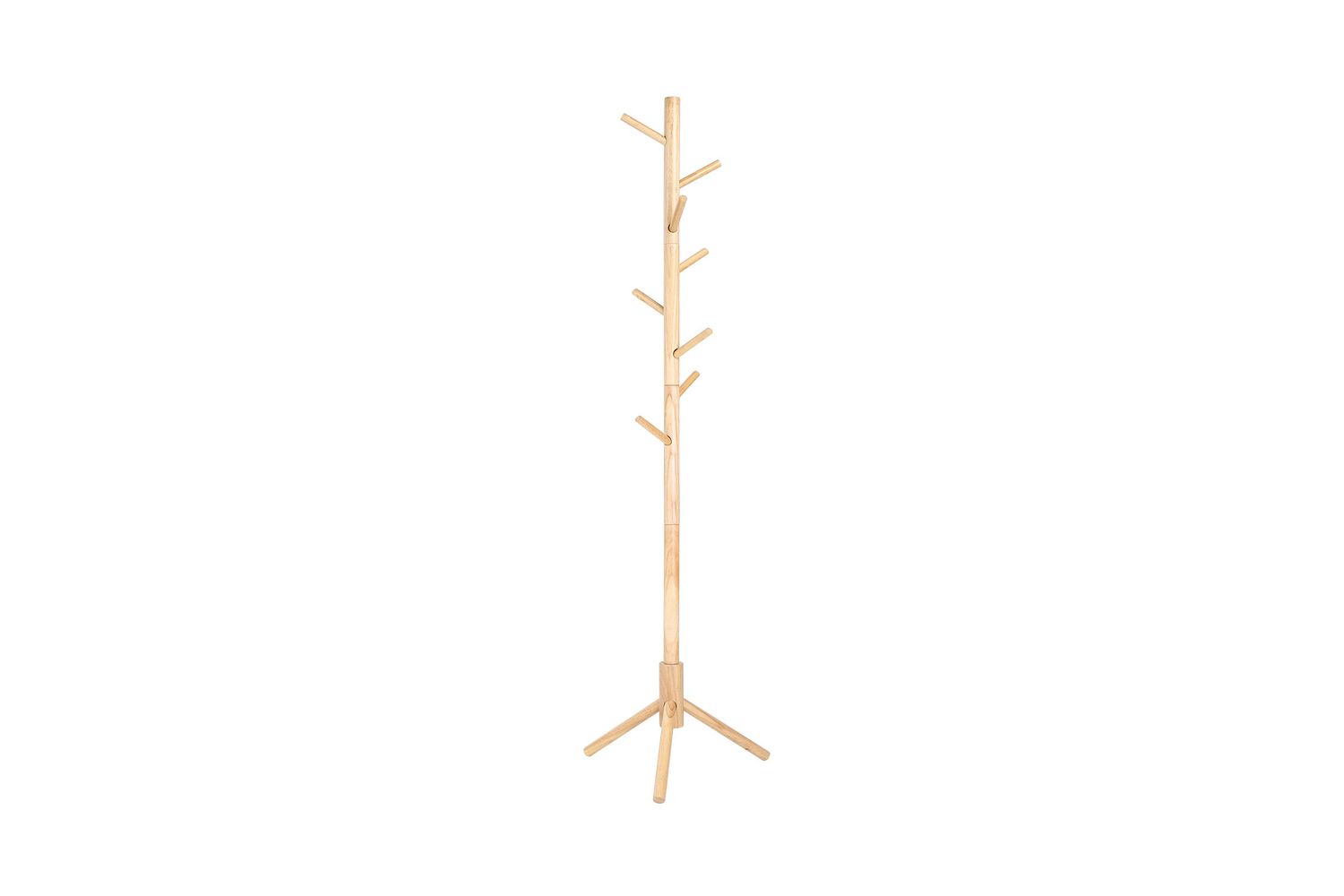 Vasagle Rcr004n01 Solid Wood Coat Rack, Space-saving And Durable Design, Perfect For Homes And Small Entrances