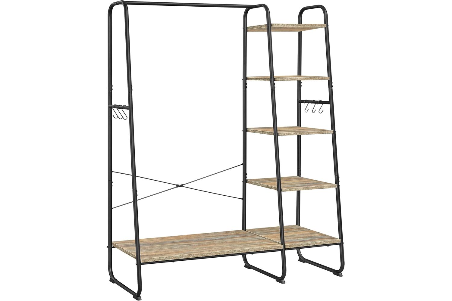 Vasagle Rgr116k01 Multifunctional Garment Rack, Clothes Rail With Storage Shelves - Diy Home Storage And Organisation