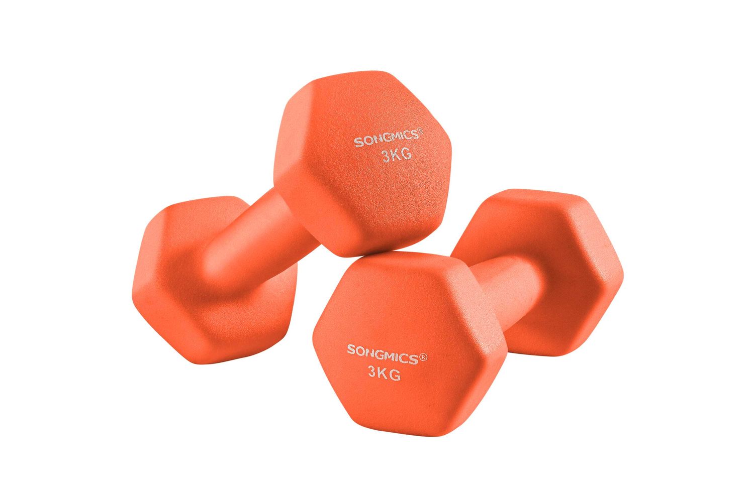 Songmics Syl906o01 - Cast Iron Dumbbell With Quality Vinyl Coating For Fitness And Cardio Training