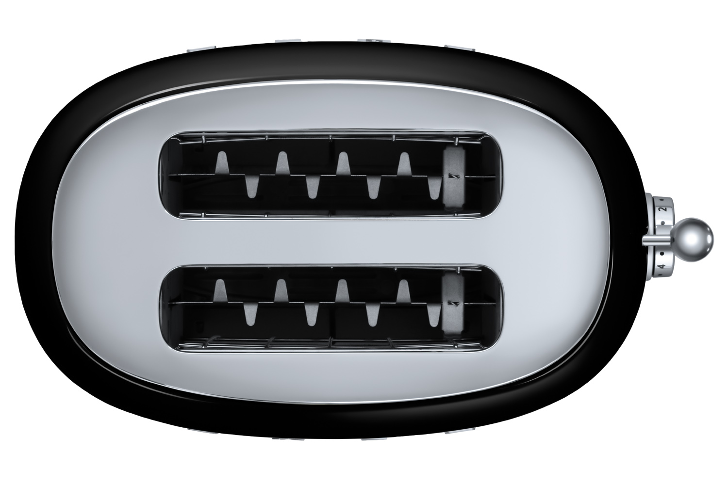 Smeg 50's Retro Style Aesthetic 2 Slice Toaster TSF01BLUK Black